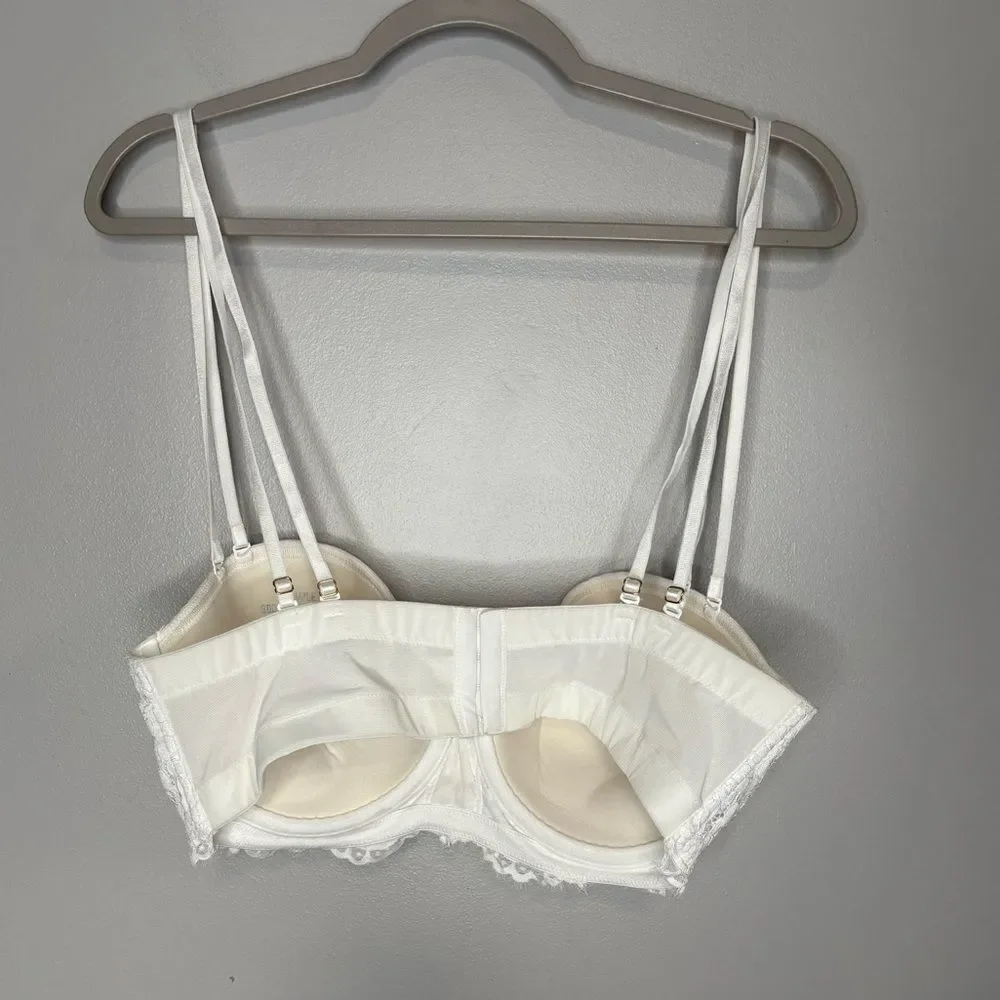 Cacique Lightly lined Lace Multiway Strapless Bra